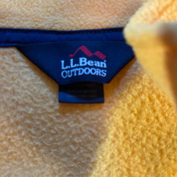 L.L. Bean Outdoors Yellow Pullover Sweater - Picture 3 of 3